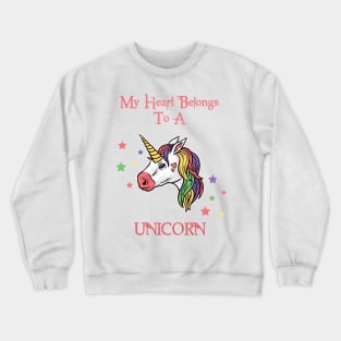 Unicorn Heart Crewneck Sweatshirt